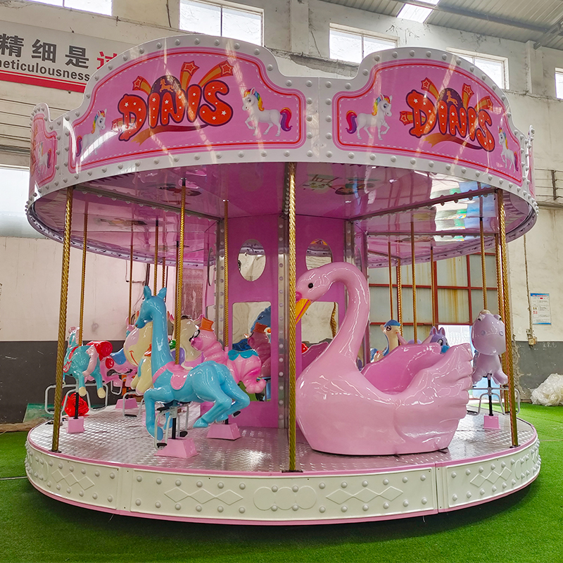 Cartoon Carousel Rides Pink Cartoon Carousel Ride - Amusement Equipment Supplier Amusement ...