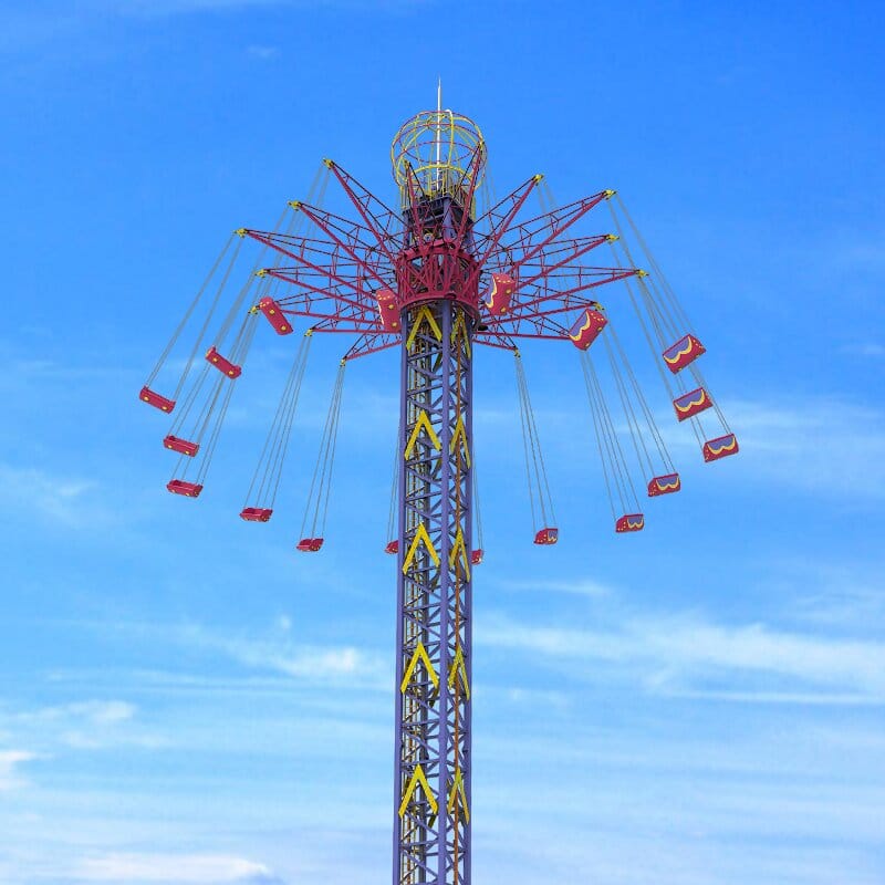 56 m Swing Fly Tower Ride - Amusement Equipment Supplier Amusement ...